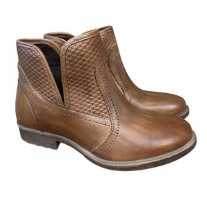 Roan by Bed Stu Gossip Leather Boots Booties Womens Size 6 Brown Western Casual